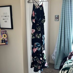 Floral High Low Dress